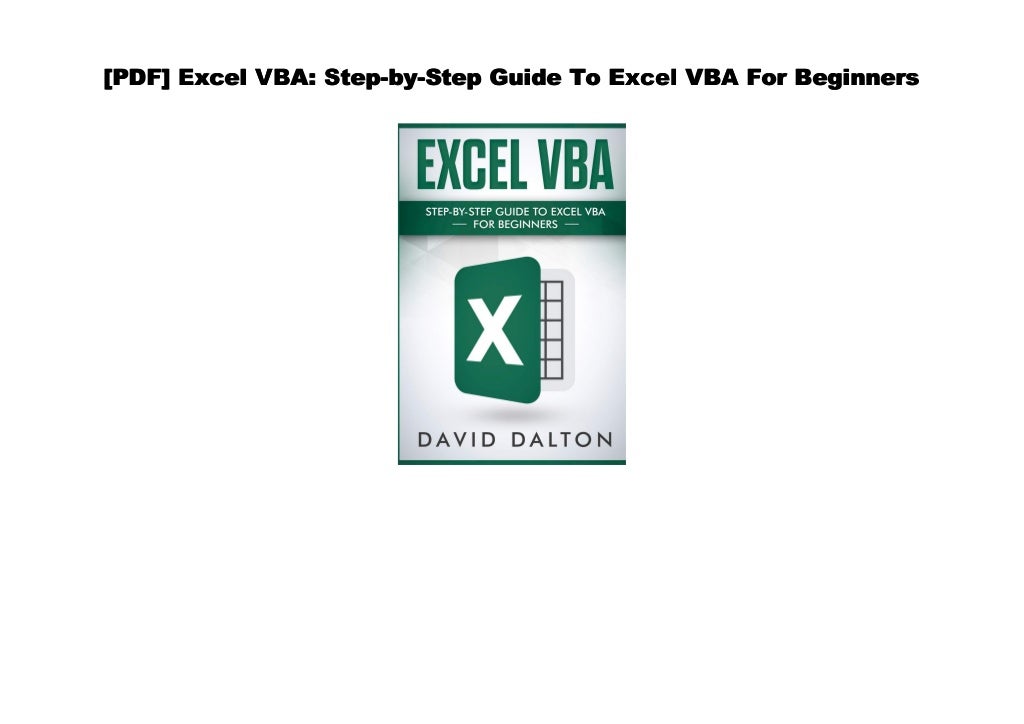  Audiobook Excel VBA Step by Step Guide To Excel VBA For Beginners