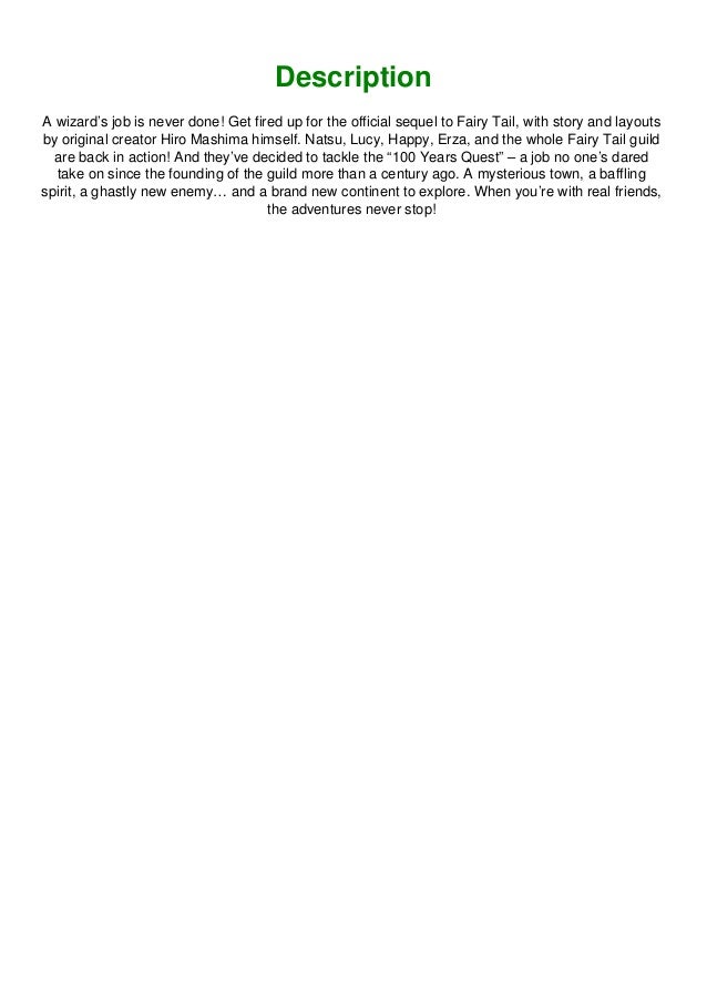 Read Fairy Tail 100 Years Quest Vol 1 Ebook Pdf