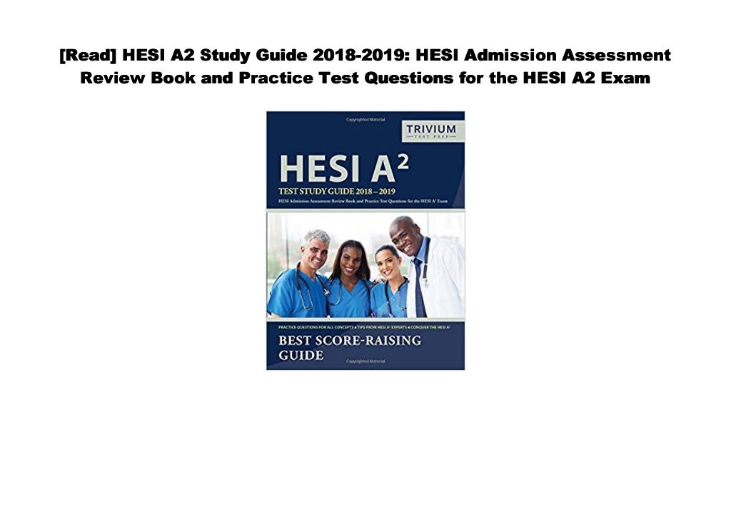 Pdf Hesi A2 Study Guide 2018 2019 Hesi Admission Assessment Review