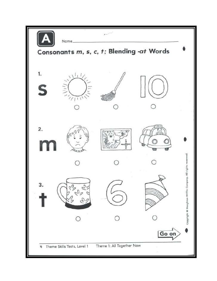 Reading phonetic test 1st grade