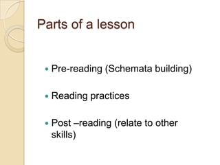 Reading: Comprehension, Strategies and Activities