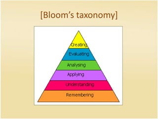 [Bloom’s taxonomy]