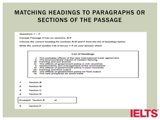 Example To Ilets Rading ILETS Reading | PPTX