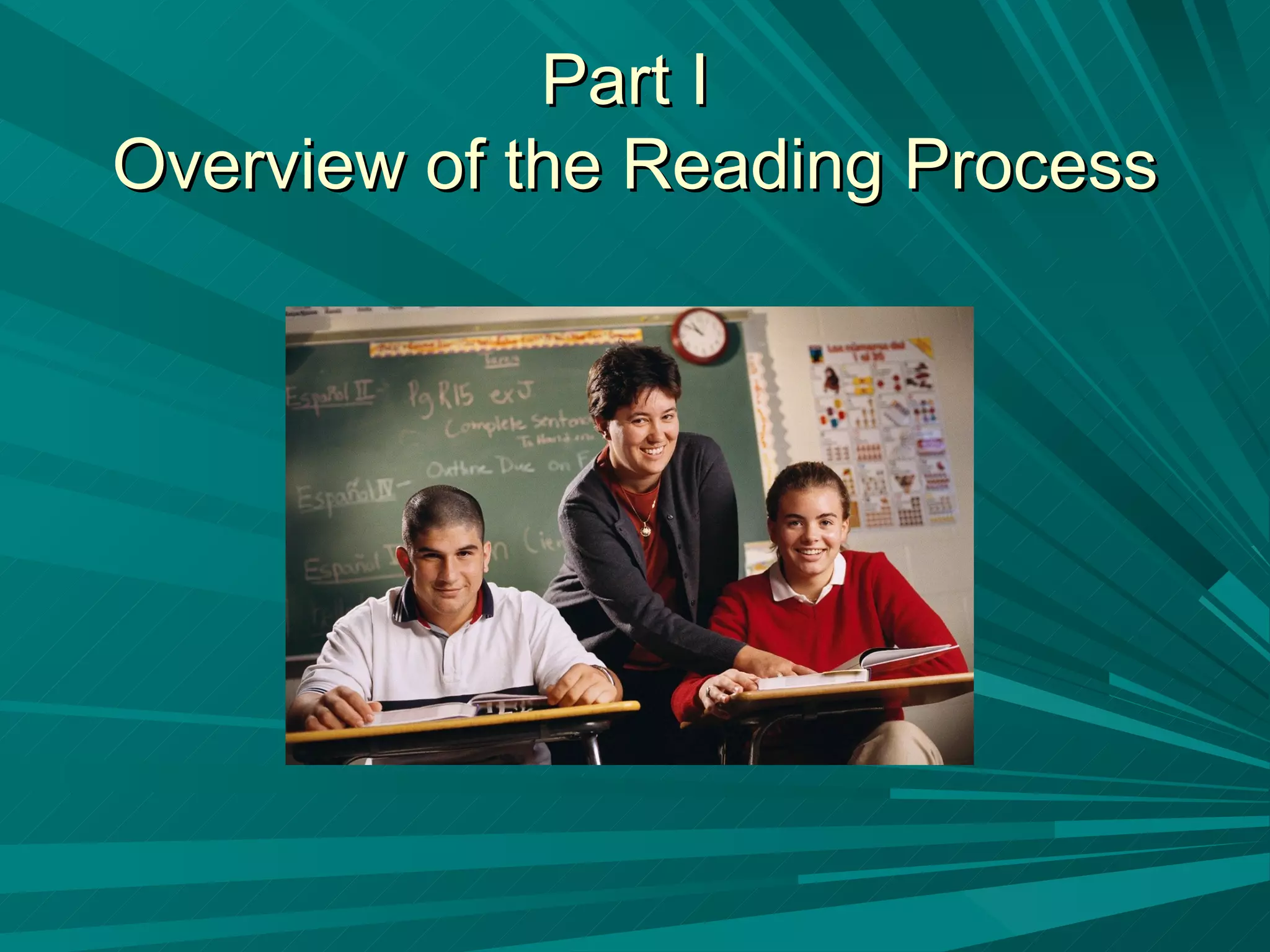 Part I  Overview of the Reading Process 