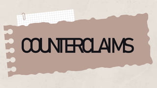 COUNTERCLAIMS
 