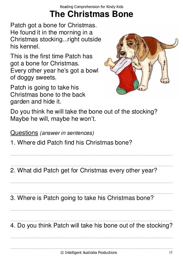 Homework for kindergarteners
