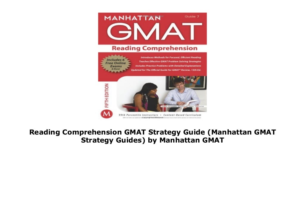 Reading Comprehension GMAT Strategy Guide (Manhattan GMAT Strategy