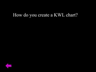 How do you create a KWL chart? 
 