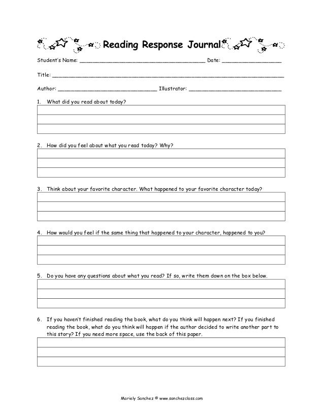 Reading response-intermediate
