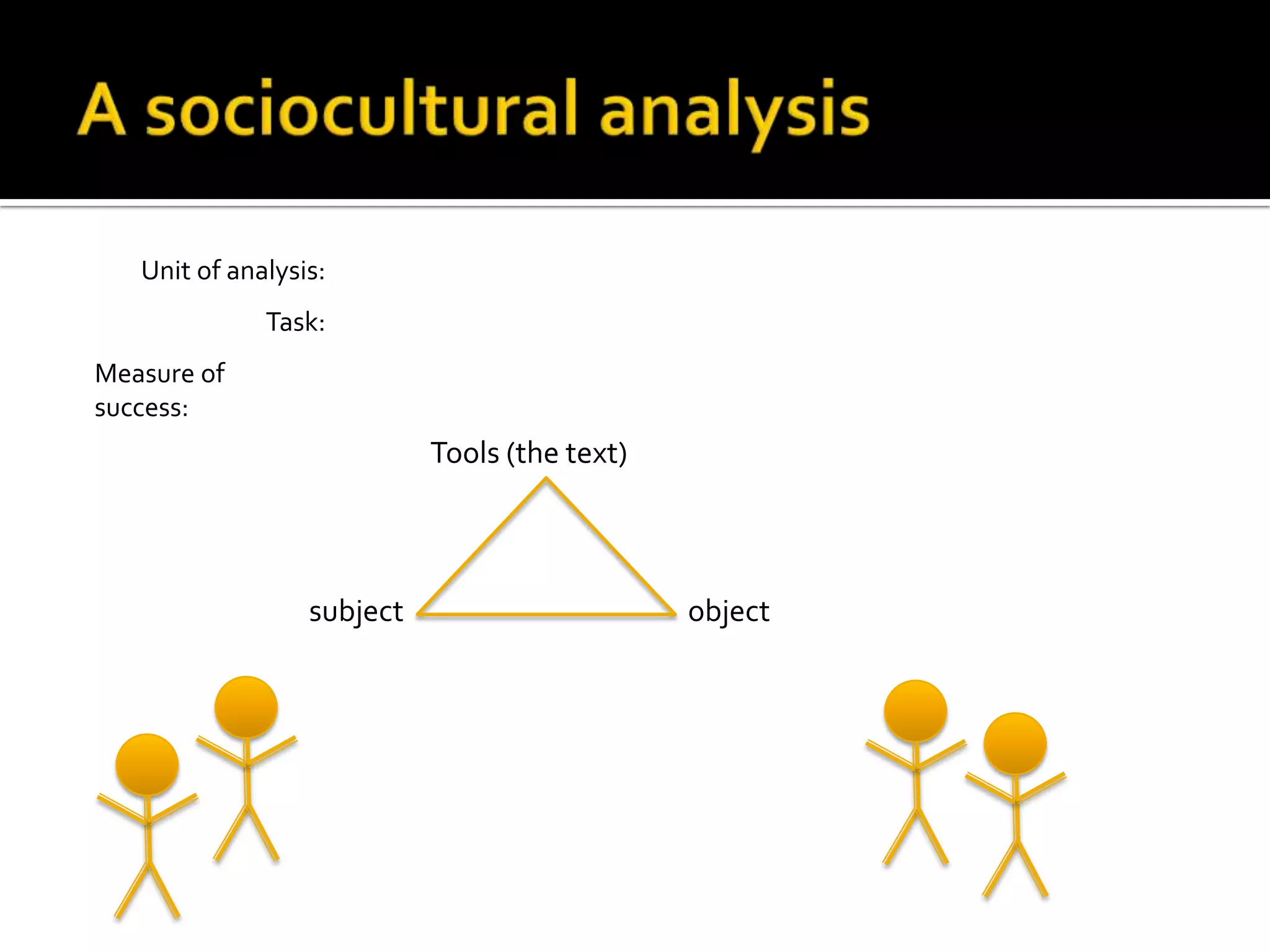 A Cognitive Analysis ContinuedSome other key ideas:The task isn’t just recall