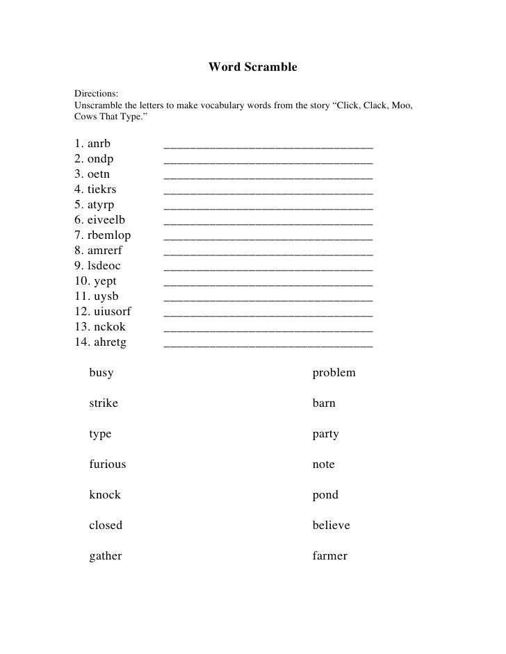 Reading activities click clack moo Reading activities click clack moo