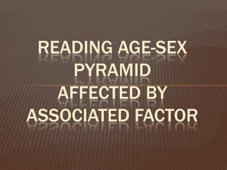 READING AGE-SEX
    PYRAMID
   AFFECTED BY
ASSOCIATED FACTOR
 