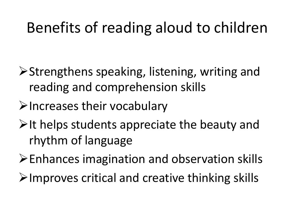 simple definition of reading aloud