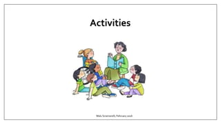 Activities
Malu Sciamarelli, February 2016
 