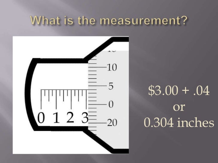 Reading a micrometer