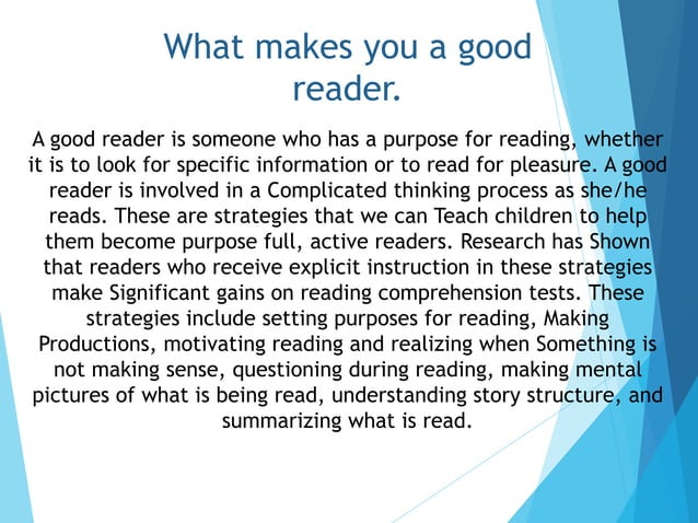 Reading And Listening Comprehension PPT
