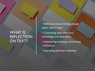 Reading and Reflecting on Text for BEd students.pptx
