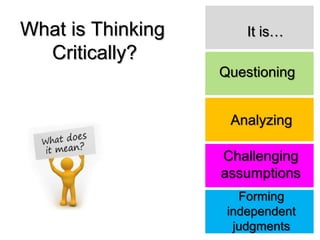 Reading and thinking critically | PPTX