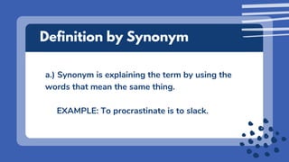 Reading and Writing - Pattern of Development (Narration & Description).pptx