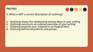 Outlining Test Example Reading and Writing 1 for senior high.pptx