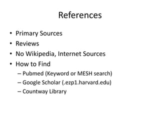 Reading and writing a scientific paper | PPTX