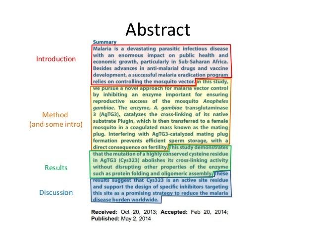 Reading and writing a scientific paper