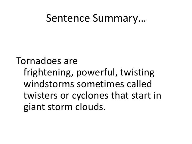 Esl how to write a summary