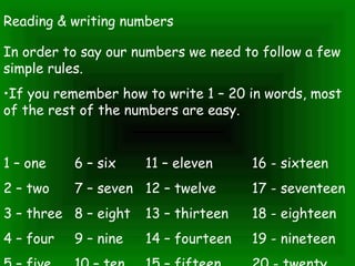 Reading and writing_numbers | PPT