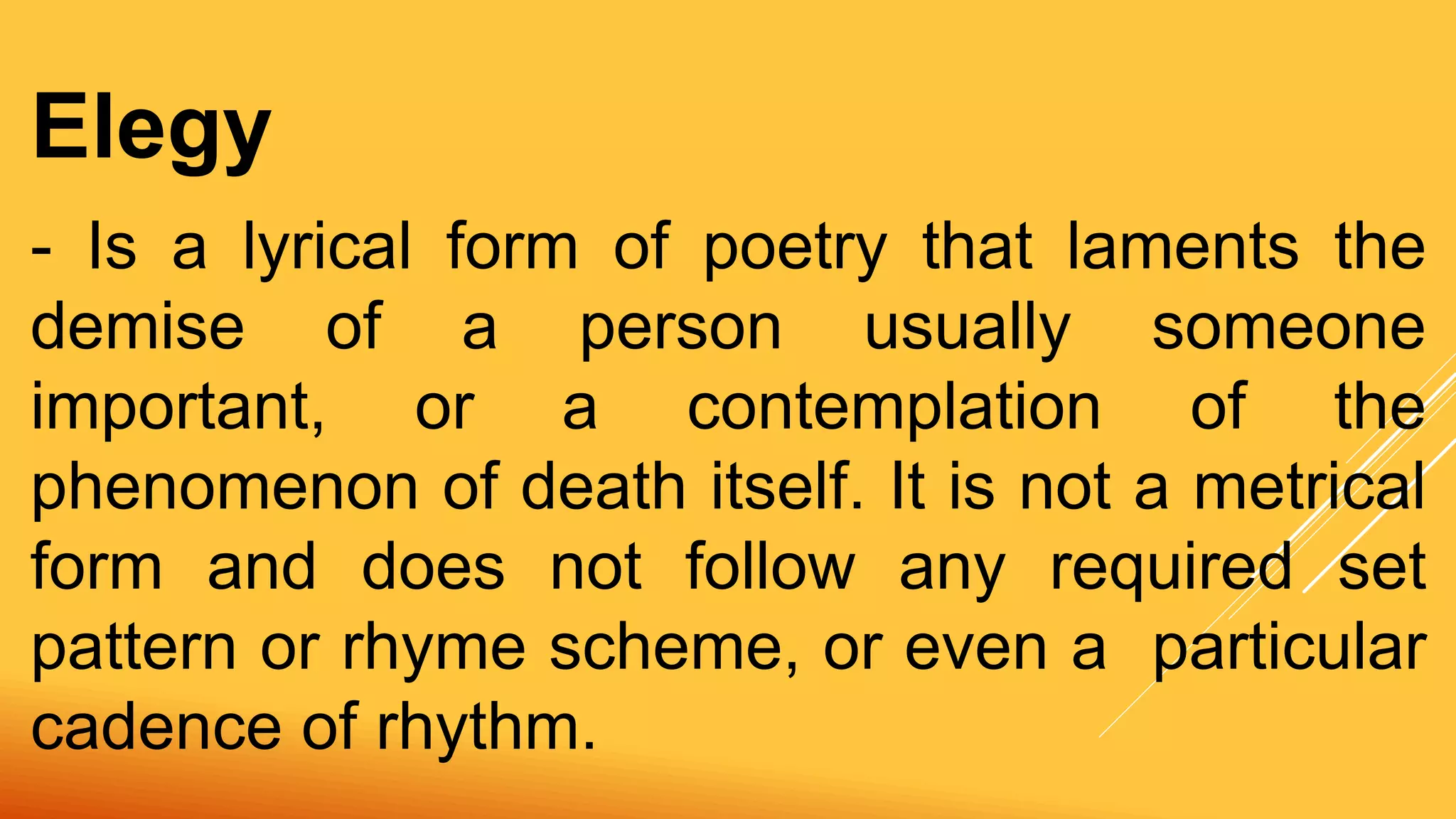 Reading and writing poetry | PPTX