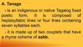 Banyaga Examples Reading and writing poetry | PPTX