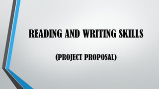 READING AND WRITING SKILLS.pptx Lessons for Reading and Writing | PPTX