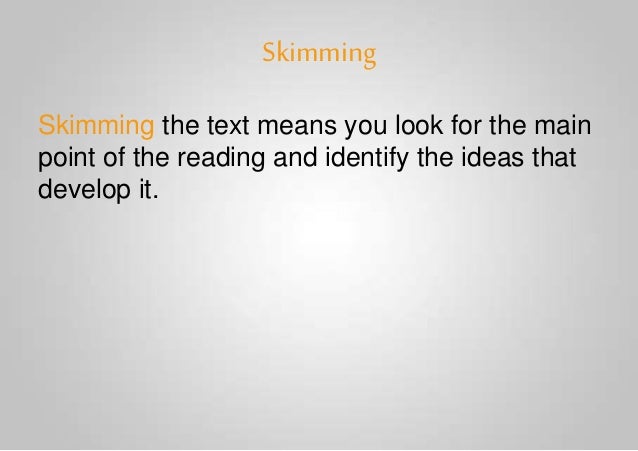 Options strategies for successful reading and writing