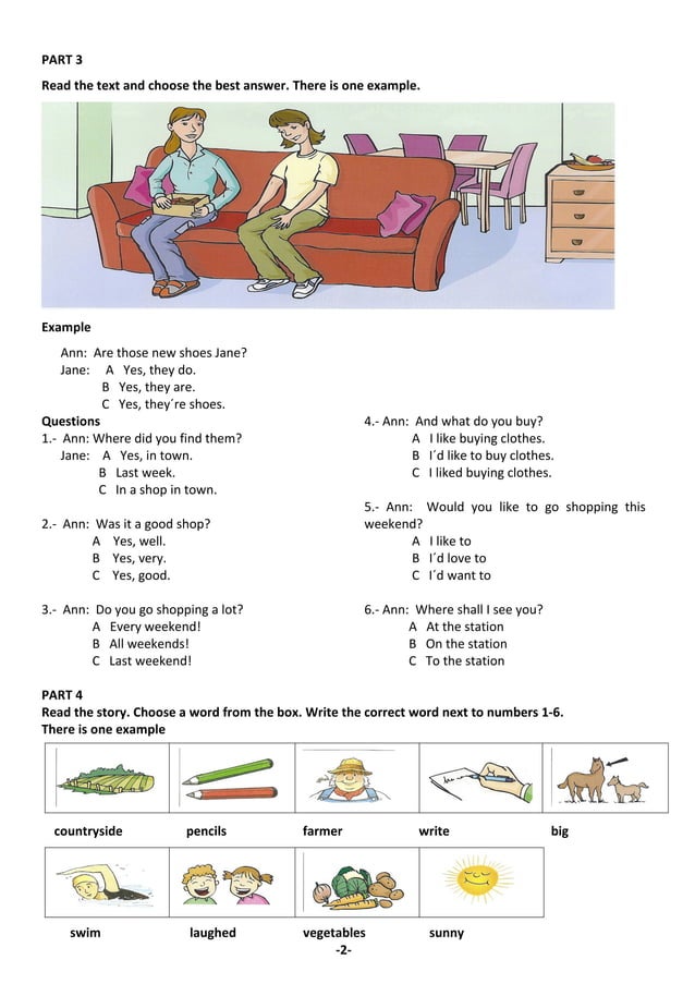 Reading and writting for the exam PDF