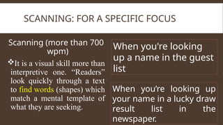 First Scan Words Reading Approaches in the 21st century from the Philippines and the ...