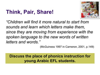 Reading Approaches For An EFL Classroom