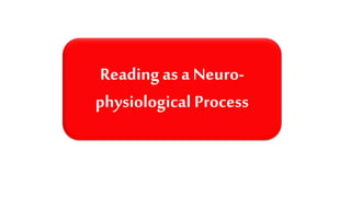 Readingas a Neuro-
physiological Process
 
