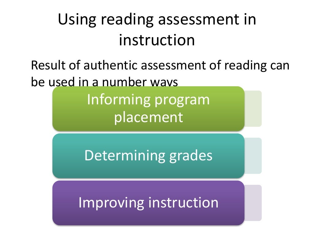 Reading assessment