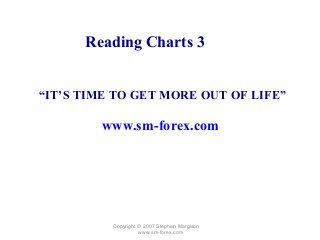 Copyright © 2007 Stephen Margison
www.sm-forex.com
“IT’S TIME TO GET MORE OUT OF LIFE”
www.sm-forex.com
Reading Charts 3
 