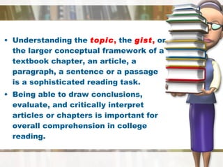 Reading comprehension | PPT