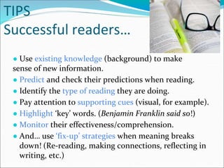 Reading comprehension in a foreign language | PPTX