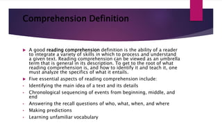 Reading Comprehension & levels.pptx