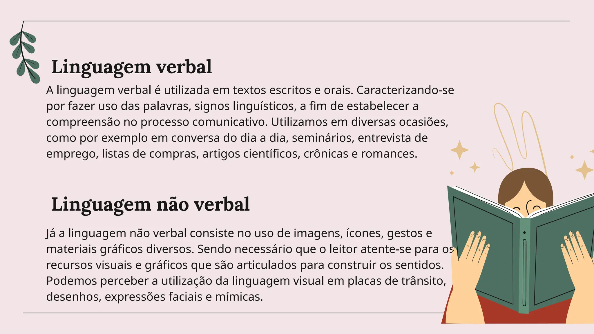 Língua Portuguesa. D04 Interpretar textos não verbais e textos que ...