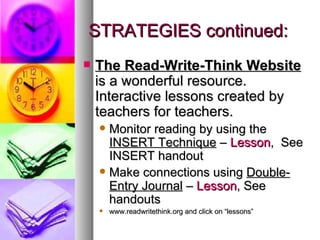 Reading comprehension strategies presentation pp | PPT