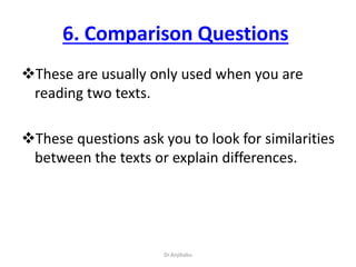 Reading comprehension techniques | PPTX