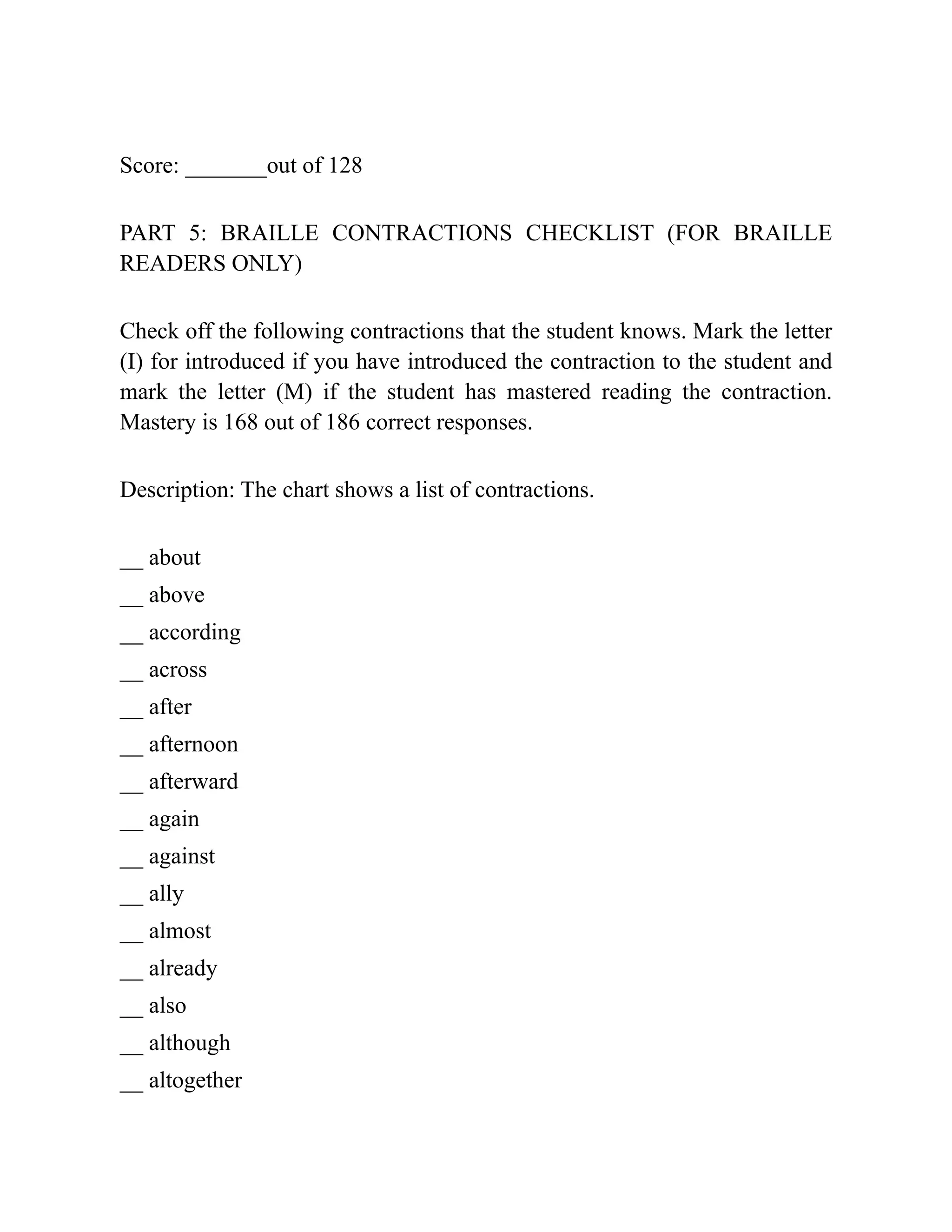 Reading Connections Strategies for Teaching Students with Visual Impairments