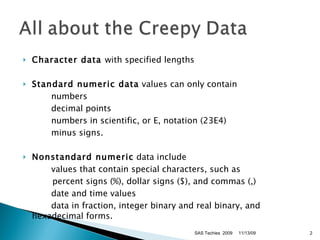 Reading Fixed And Varying Data | PPT