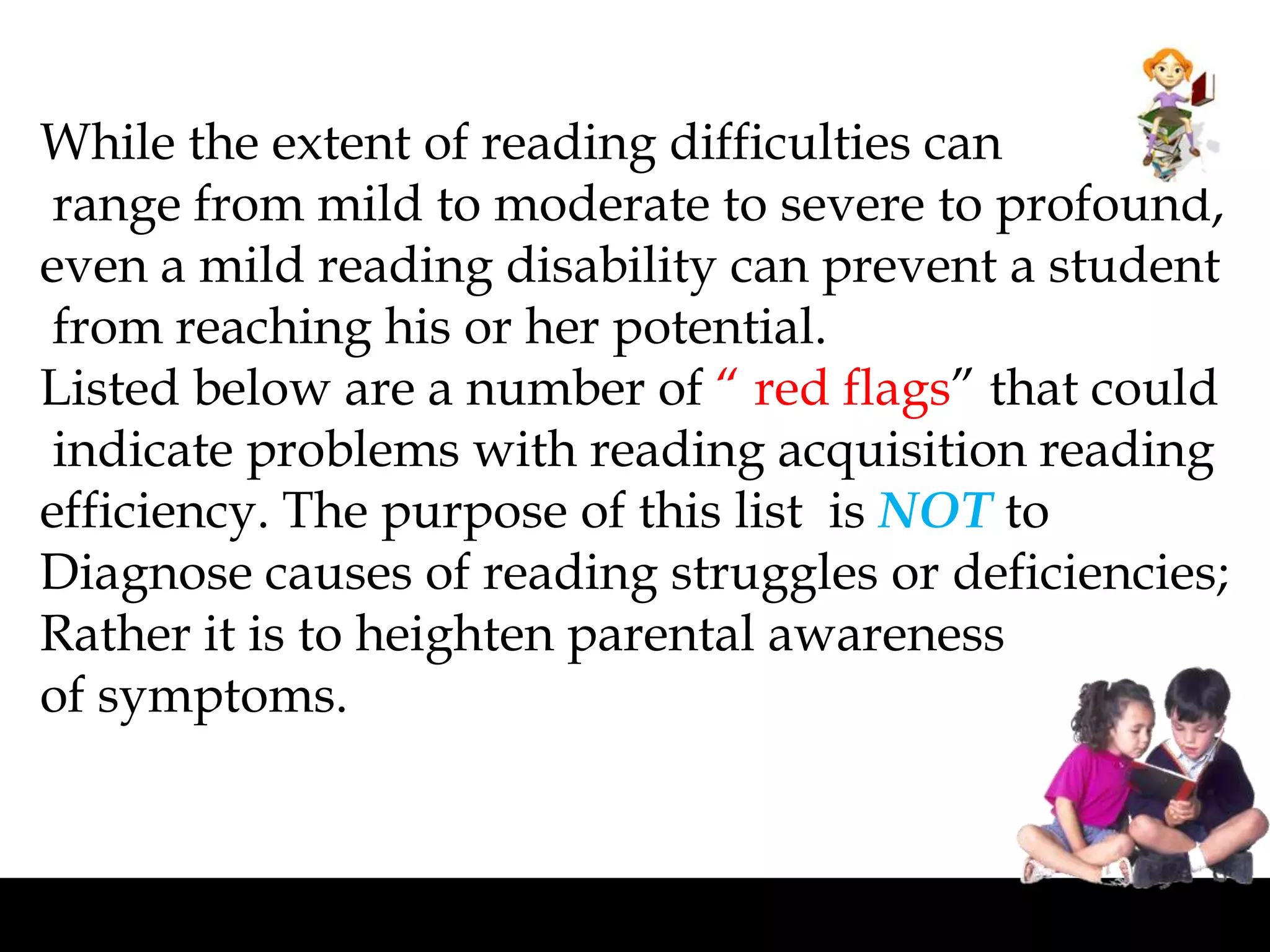 Reading difficulties | PPTX