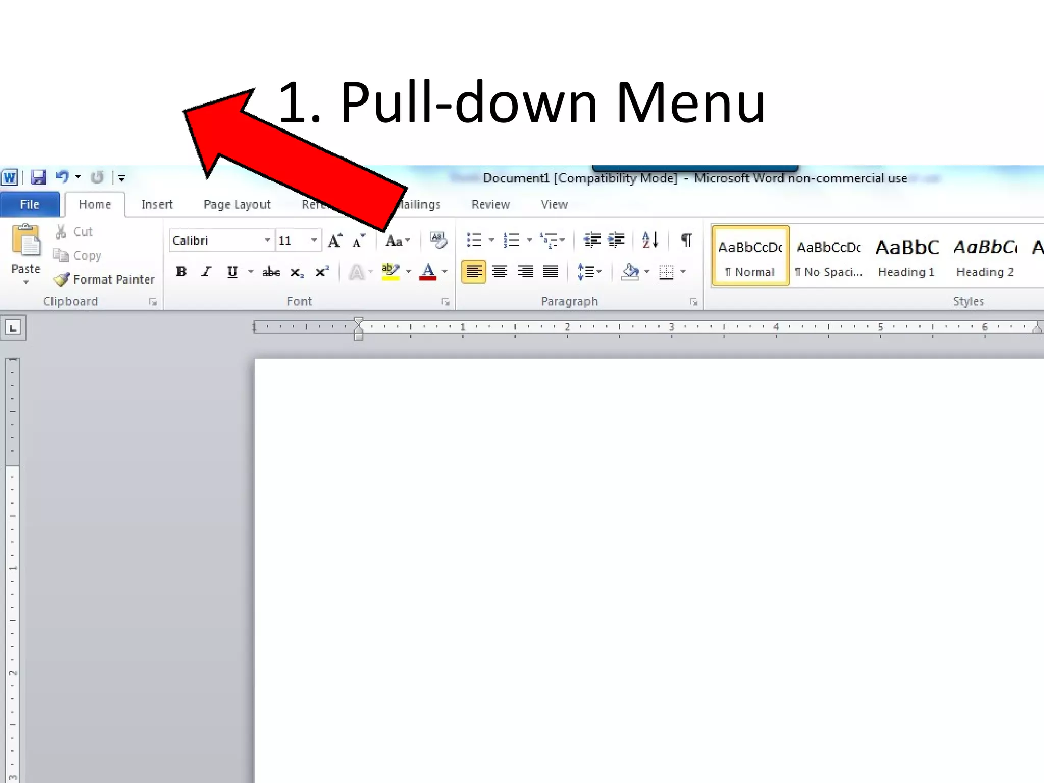 1. Pull-down Menu 
52 
 