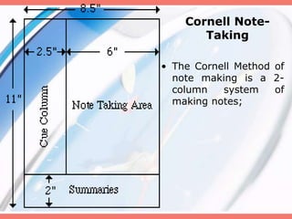 Reading & effective note taking | PPT