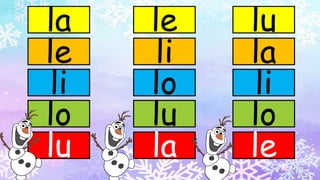 la
le
li
lo
lu
le
li
lo
lu
la
lu
la
li
lo
le
 